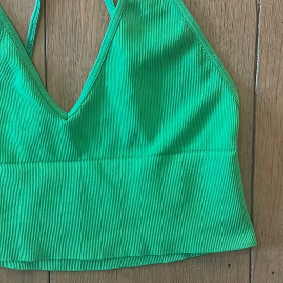 NWOT Free People intimately Ali Low Back Seamless Bra- size m/l - Picture 3 of 7